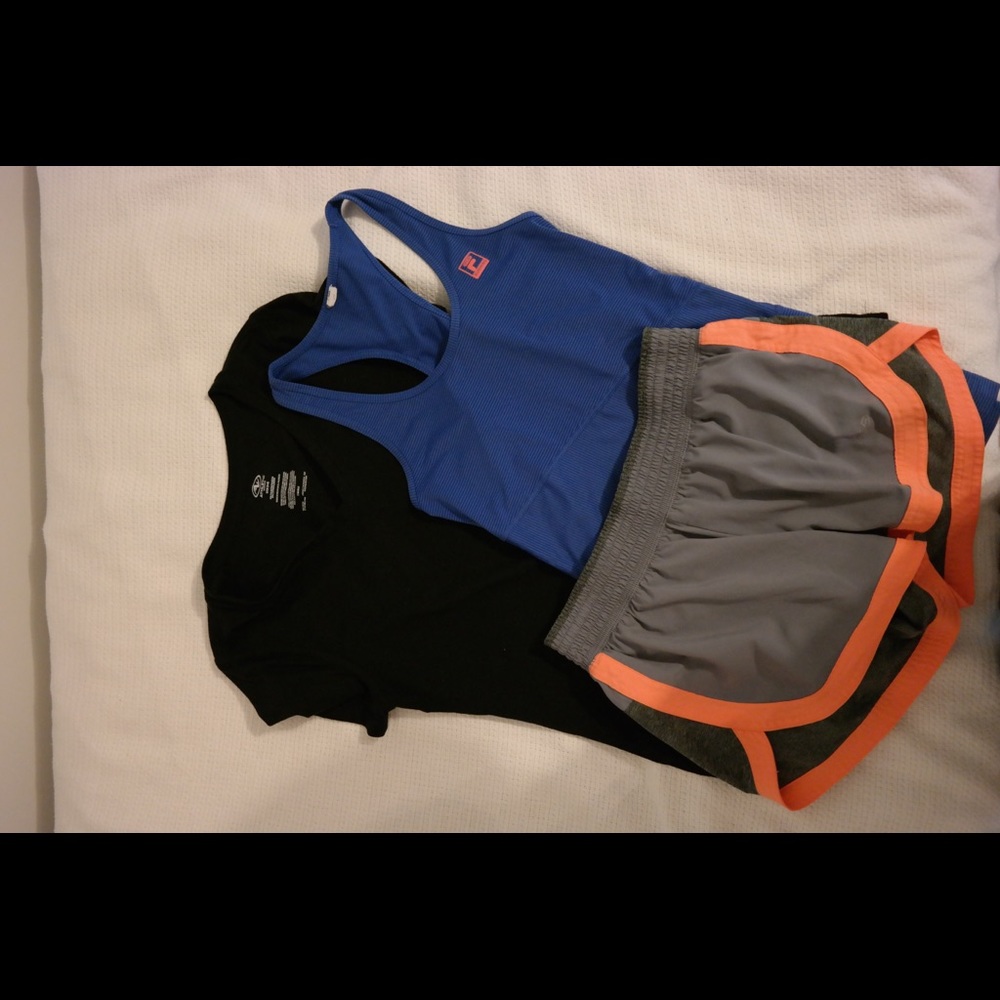 Bundle of workout clothes